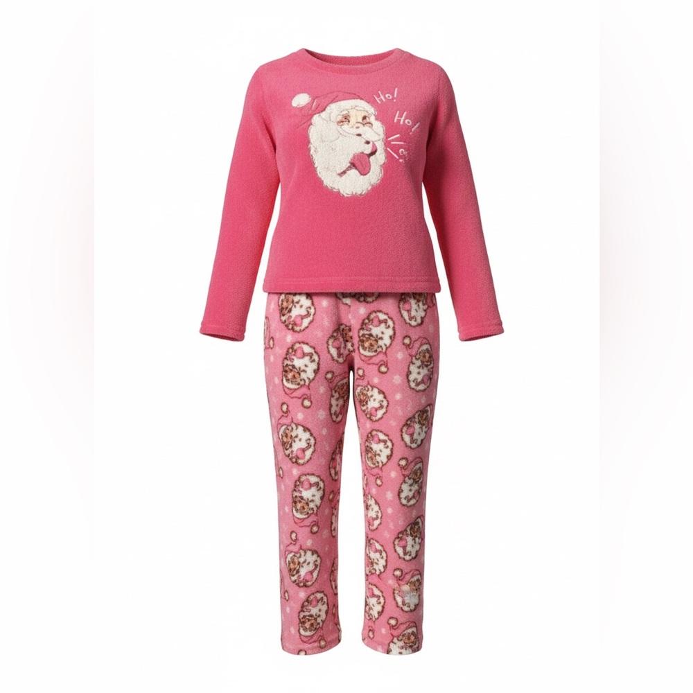 Angels Pink Santa Kids Pajama Set